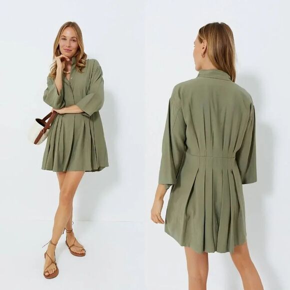 Tuckernuck POMANDER PLACE Jade Green Darien Dress, Jade Green XXL NWOT - Picture 1 of 10